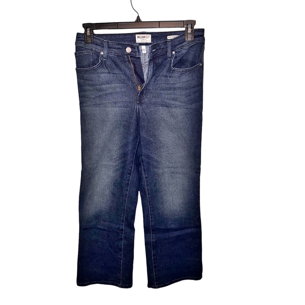 William Rast Super High Rise Flare Crop Jeans